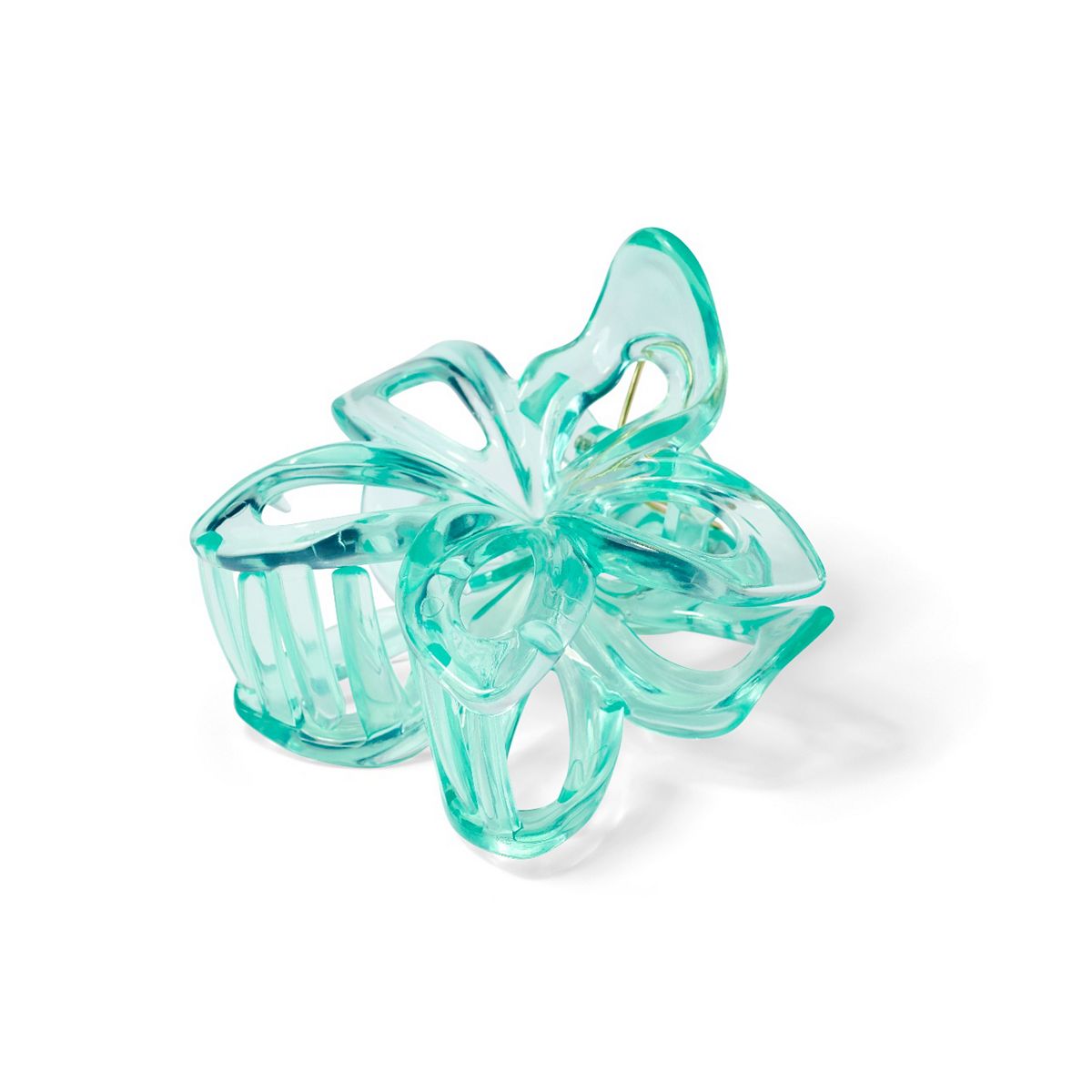   Turquoise Flower Hair Clip Multicolor