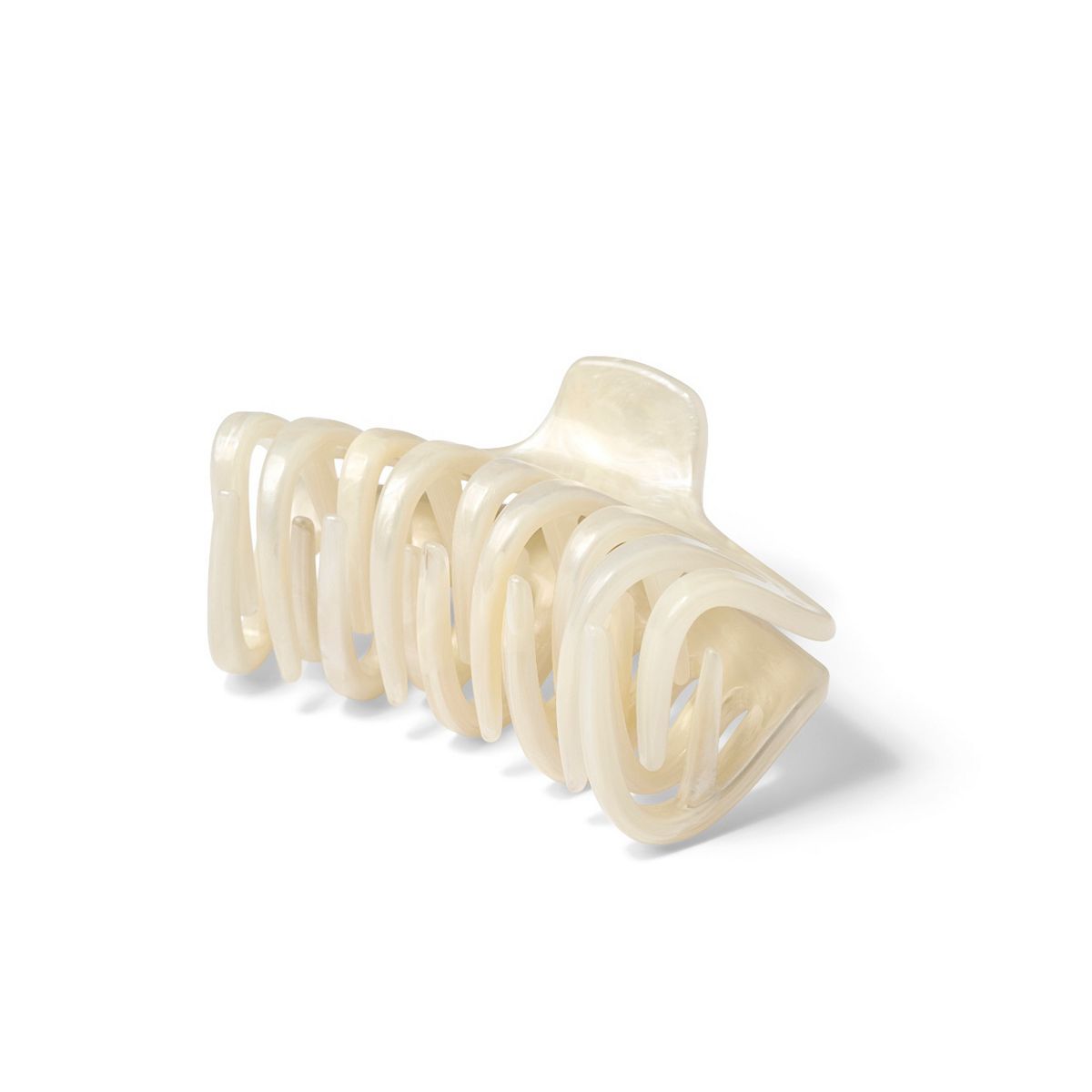   Cream Double Teeth Jaw Clip Multicolor