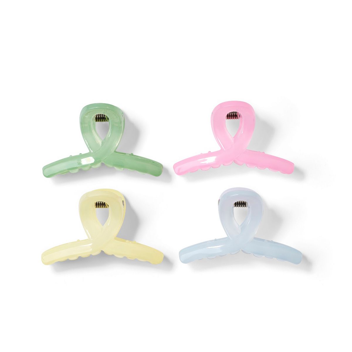   Mini Pastel Jaw Clips 4S Multicolor