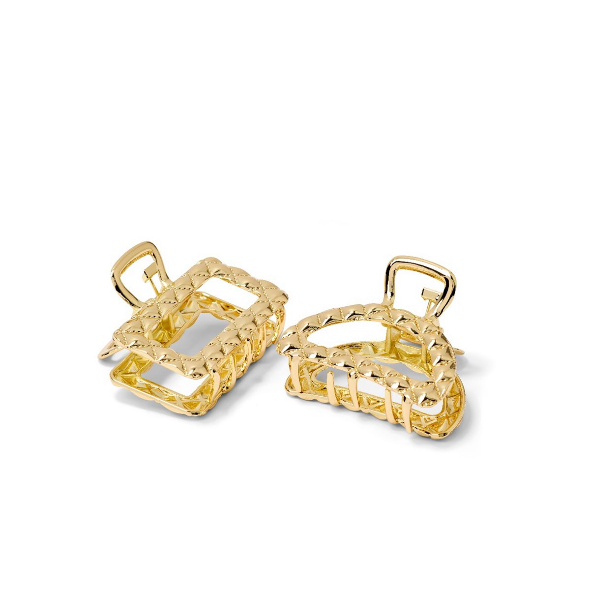   Gold Hair Clips 2S Multicolor