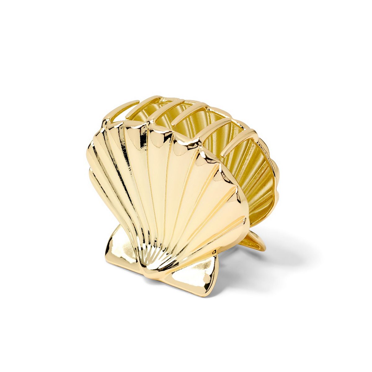   Gold Shell Hair Clip Multicolor