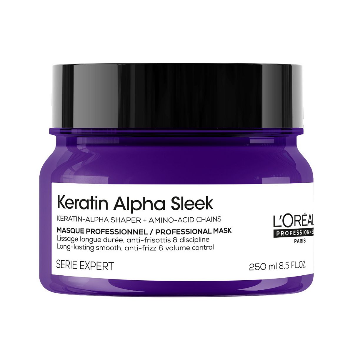 L'Oreal Professionnel Keratin Alpha Sleek Hair Mask Anti Frizz & Smoothing250 ml, 250ml