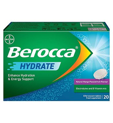 Berocca Hydrate Mango & Passionfruit 20 Tablets
