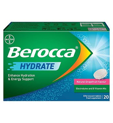 Berocca Hydrate Grapefruit 20 Tablets