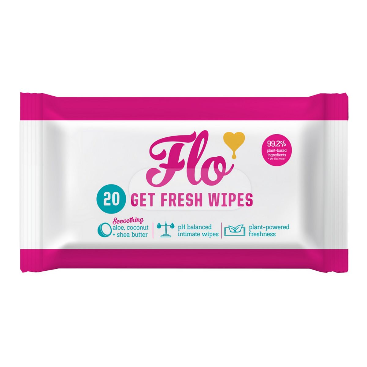 Flo Get Fresh Intimate Wipes 20S
