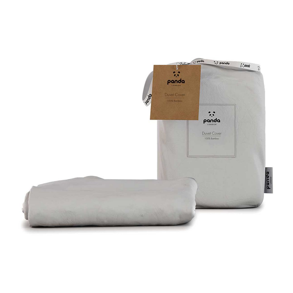 Panda 100% Bamboo Duvet Cover - Pure White King