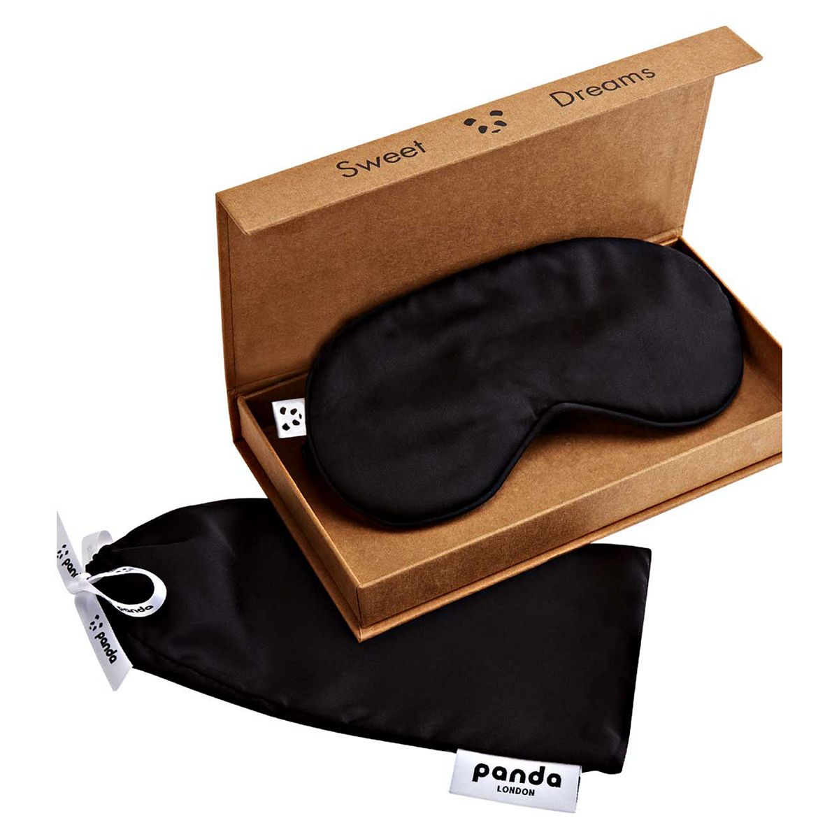 Panda Bamboo Eye Mask - Eclipse Black
