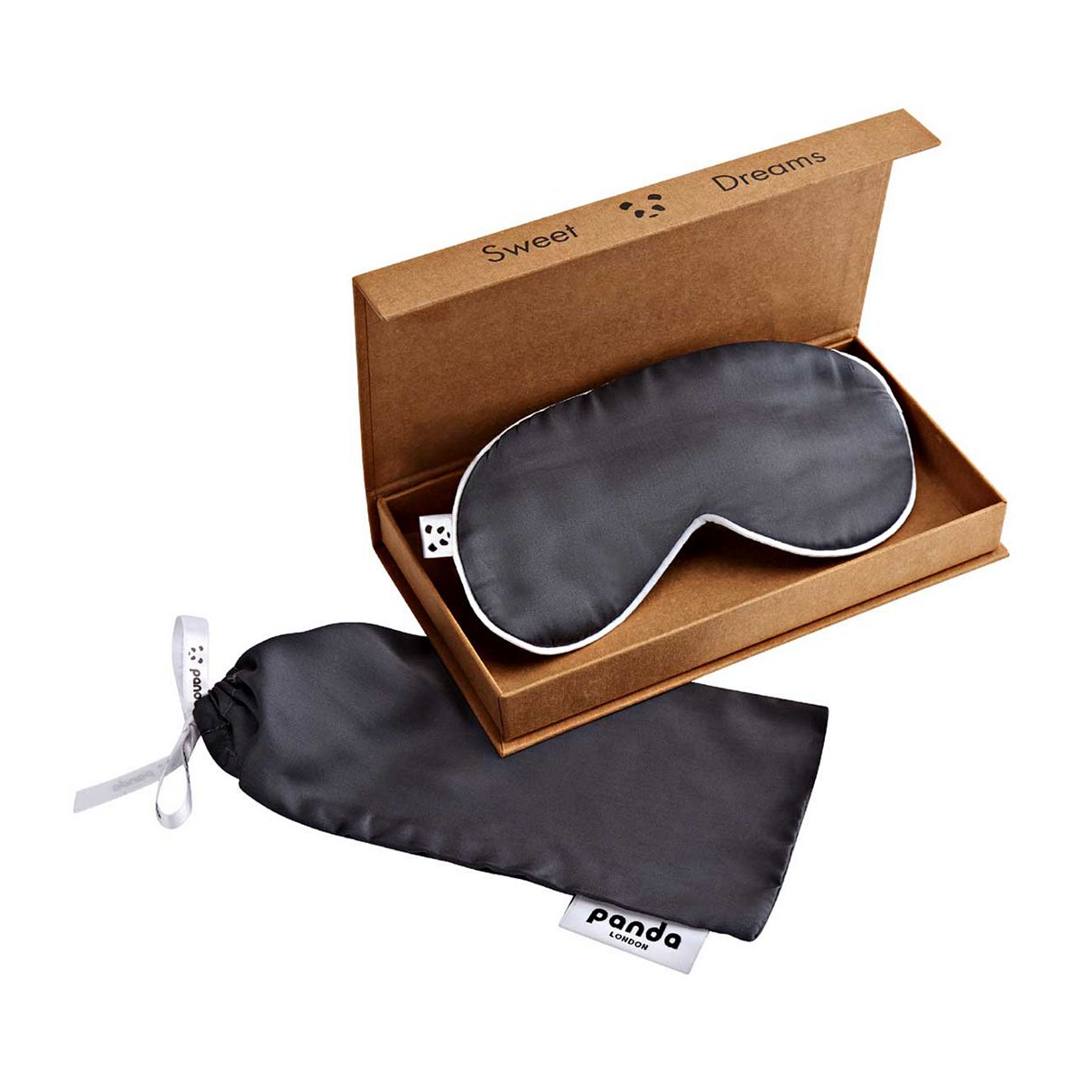 Panda Bamboo Eye Mask - Urban Grey