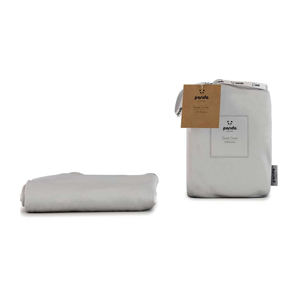Panda 100% Bamboo Duvet Cover - Pure White Super King