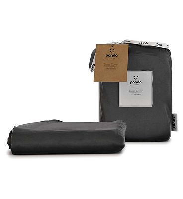 Click to view product details and reviews for Panda 100 Bamboo Duvet Cover Urban Grey King.