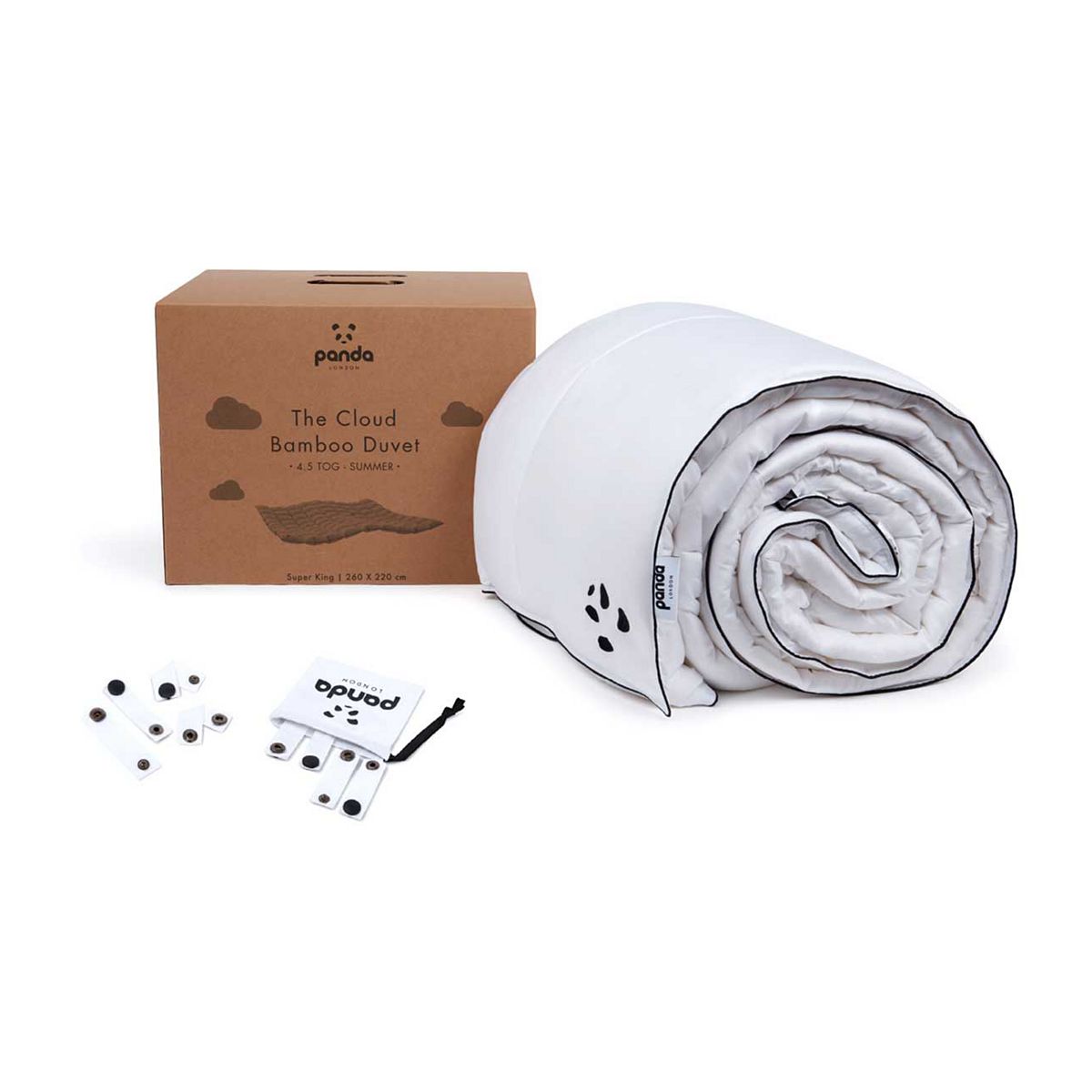 Panda The Cloud Bamboo Summer Duvet - 4.5 Tog King