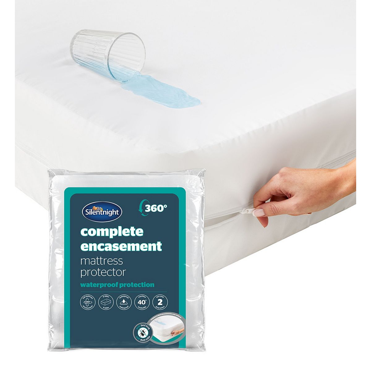 Silentnight Complete Encasement Mattress Protector Single