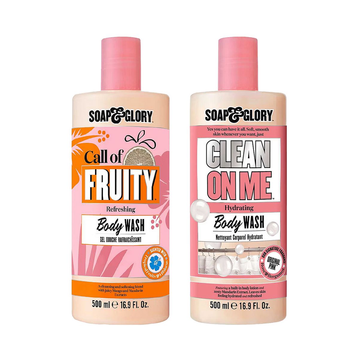 Soap & Glory Clean On Me & Call Of Fruity Wash Duo
