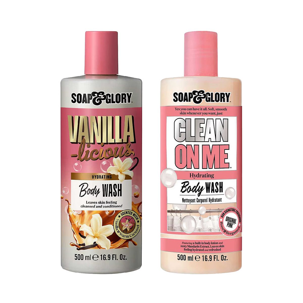Soap & Glory Clean On Me & Vanilla Wash Duo