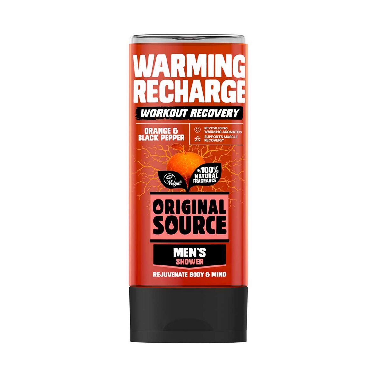 Original Source Men's Workout Recovery Warming Recharge Shower Gel 400ml