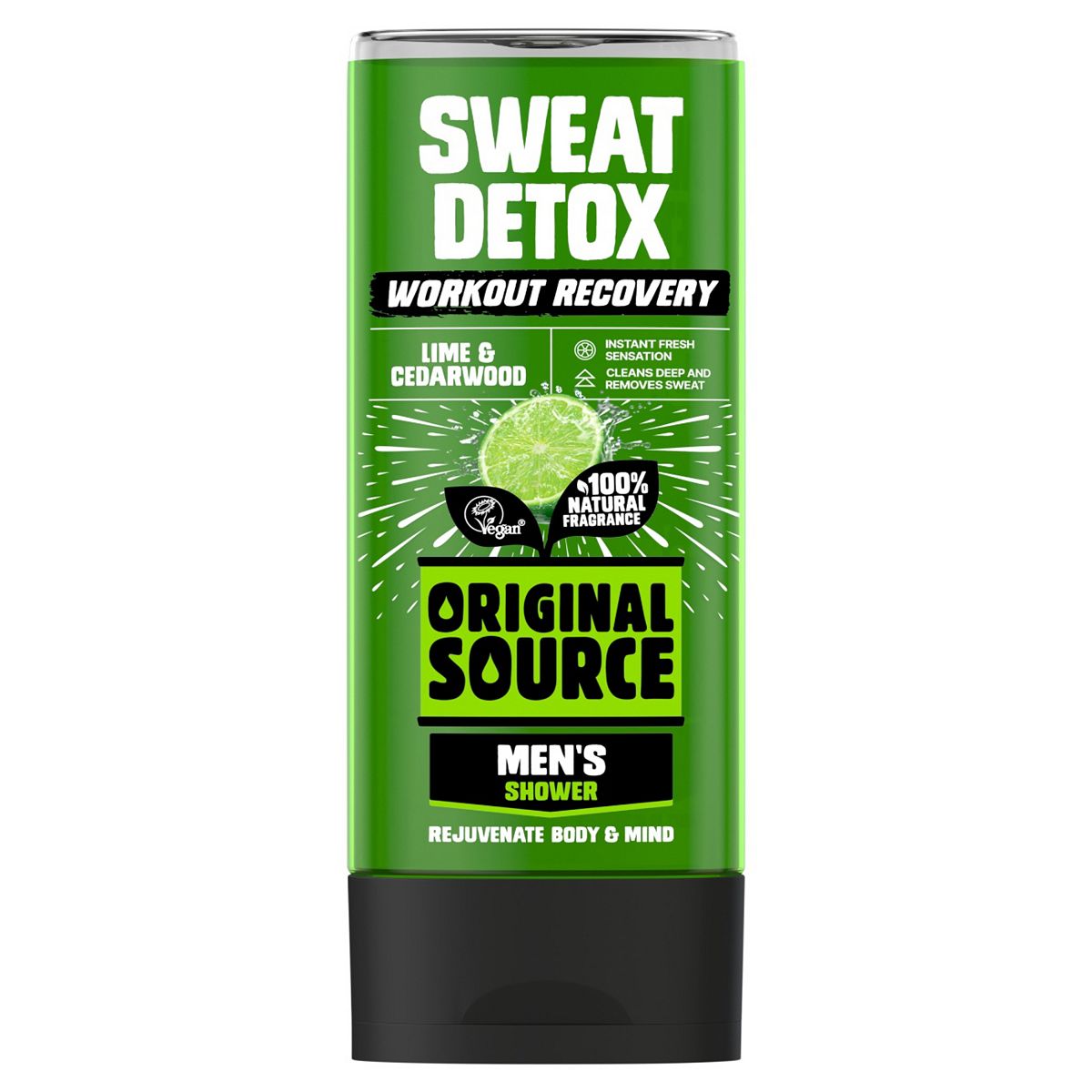 Original Source Men's Workout Recovery Sweat Detox Shower Gel 400ml