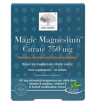 Click to view product details and reviews for New Nordic Magic Magnesium Citrate 750mg 60 Tablets.