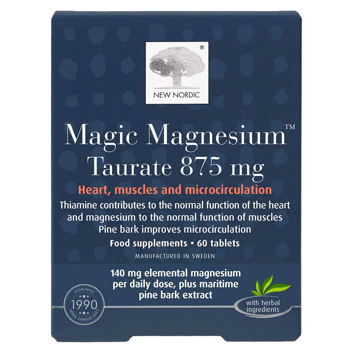 New Nordic Magic Magnesium™ Taurate 875Mg 60 Tablets