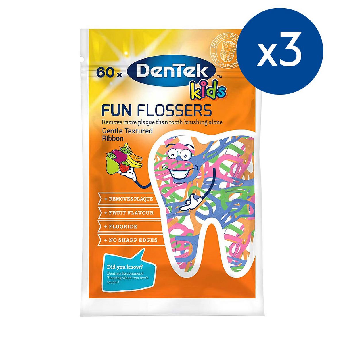 Dentek Kids Flosser X3 Bundle