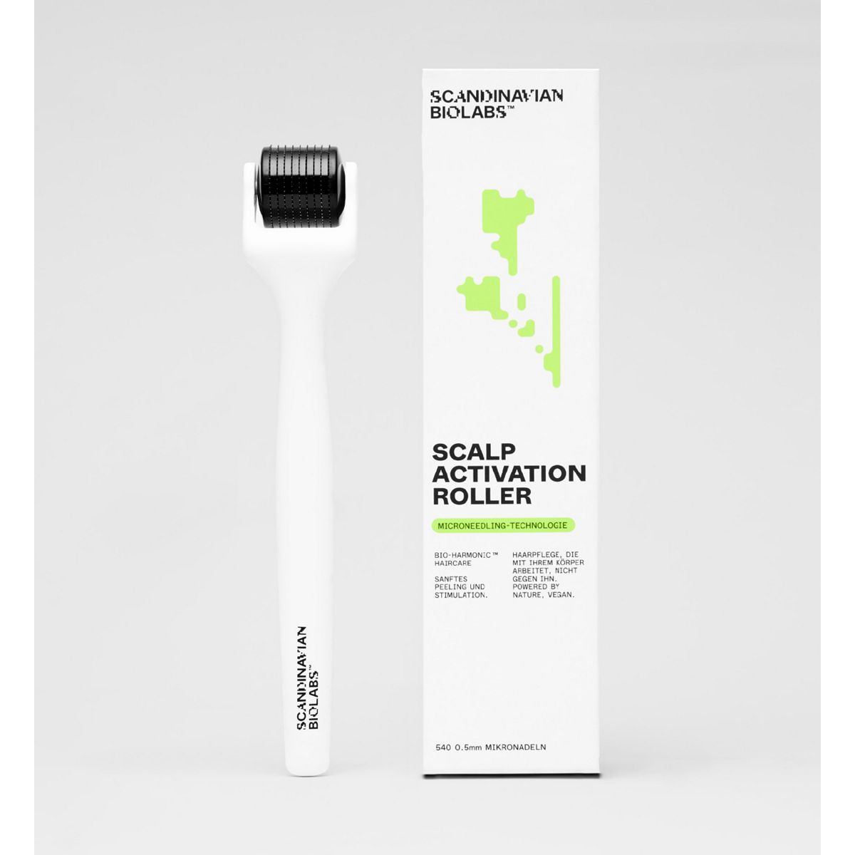 Scandinavian Biolabs Scalp Activation Derma Roller 540 0.5Mm Microneedles