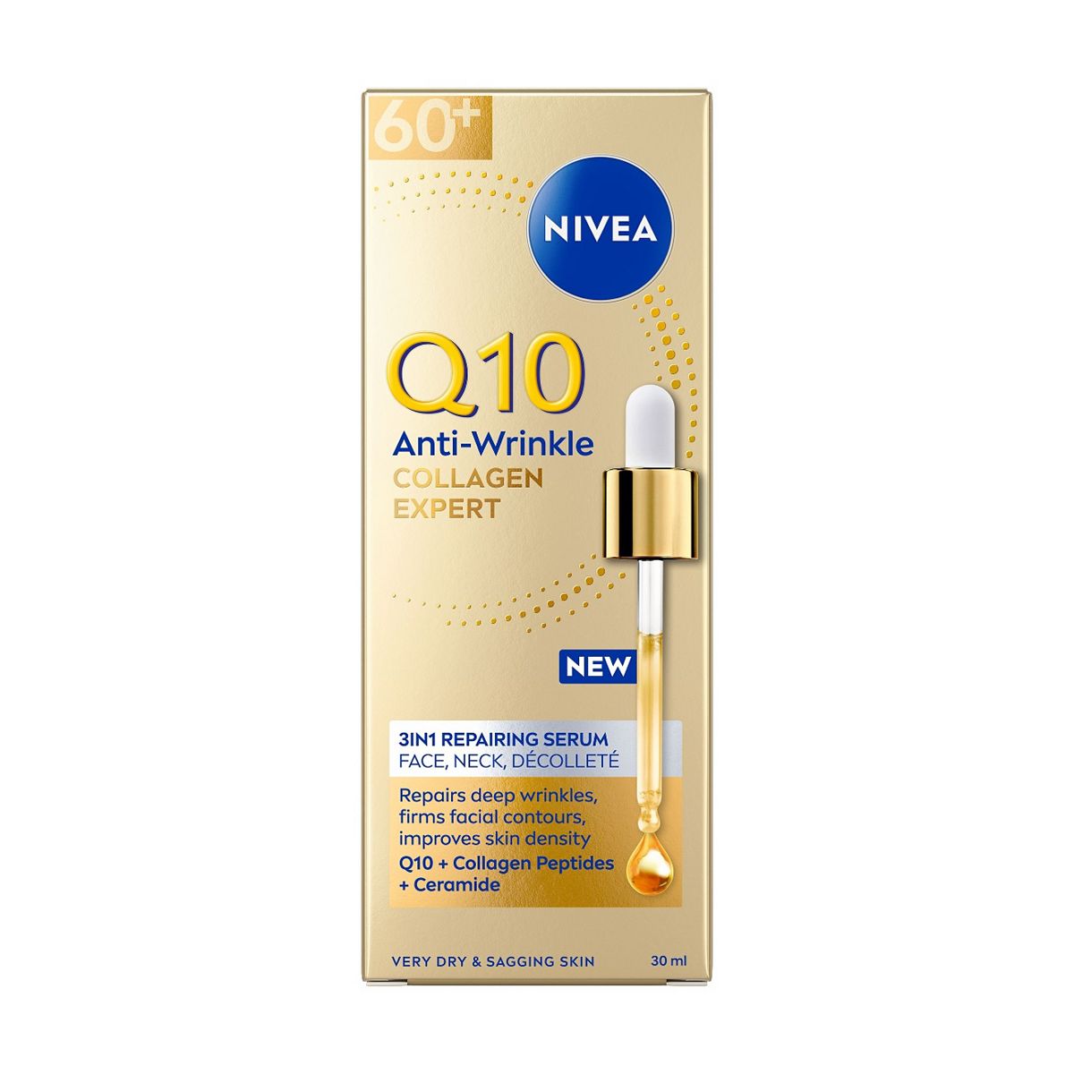Nivea Q10 Anti-Wrinkle Collagen Expert 3In1 Repairing Face Serum 30Ml