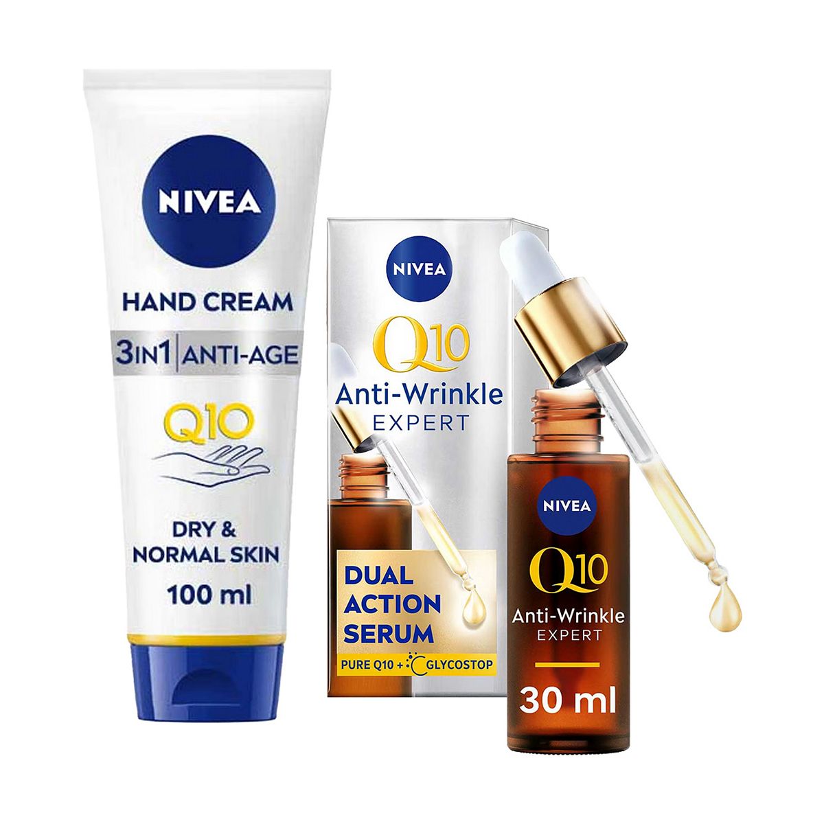 Nivea Q10 Serum & Hand Cream Bundle