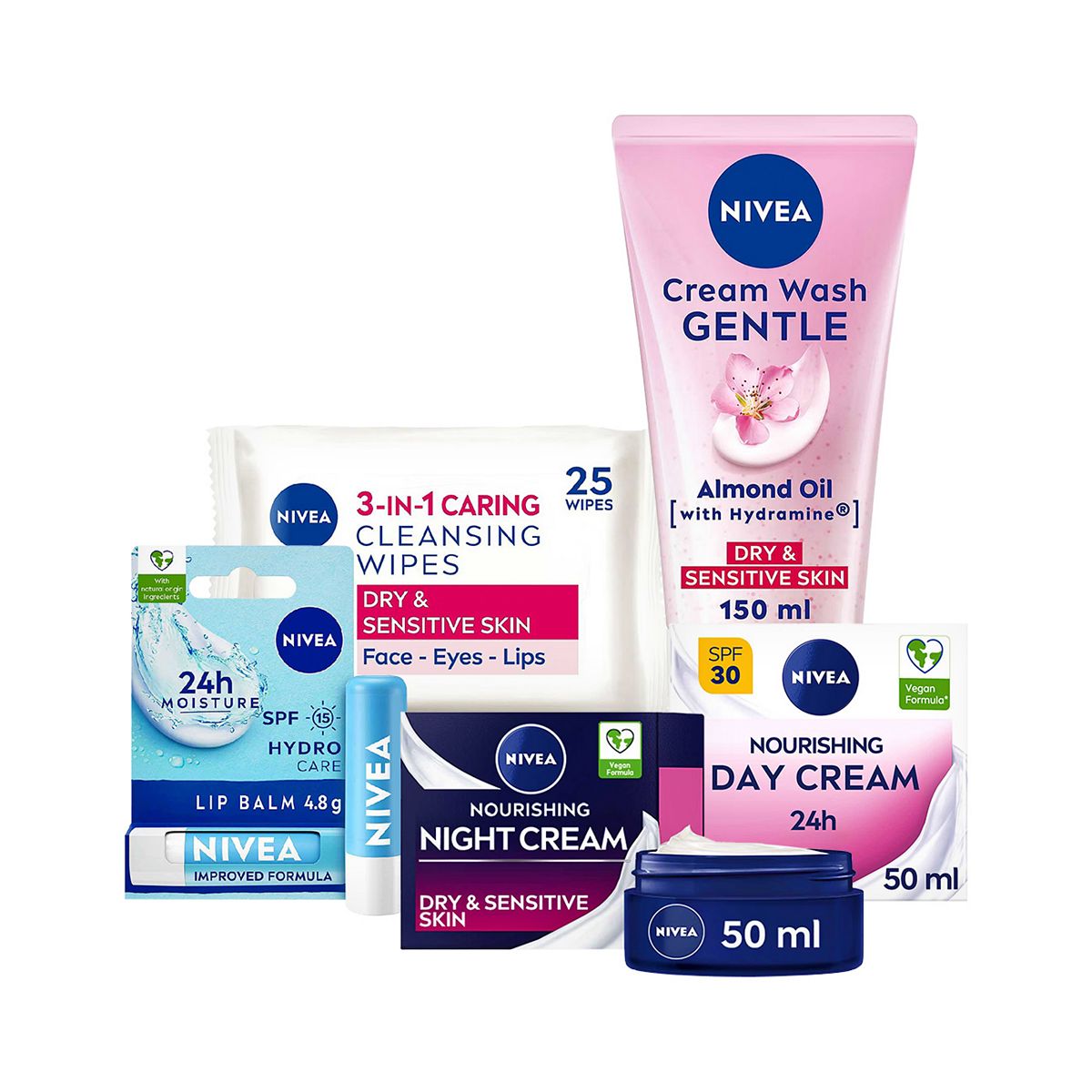 Nivea Sensitive Cleansing Regime Bundle