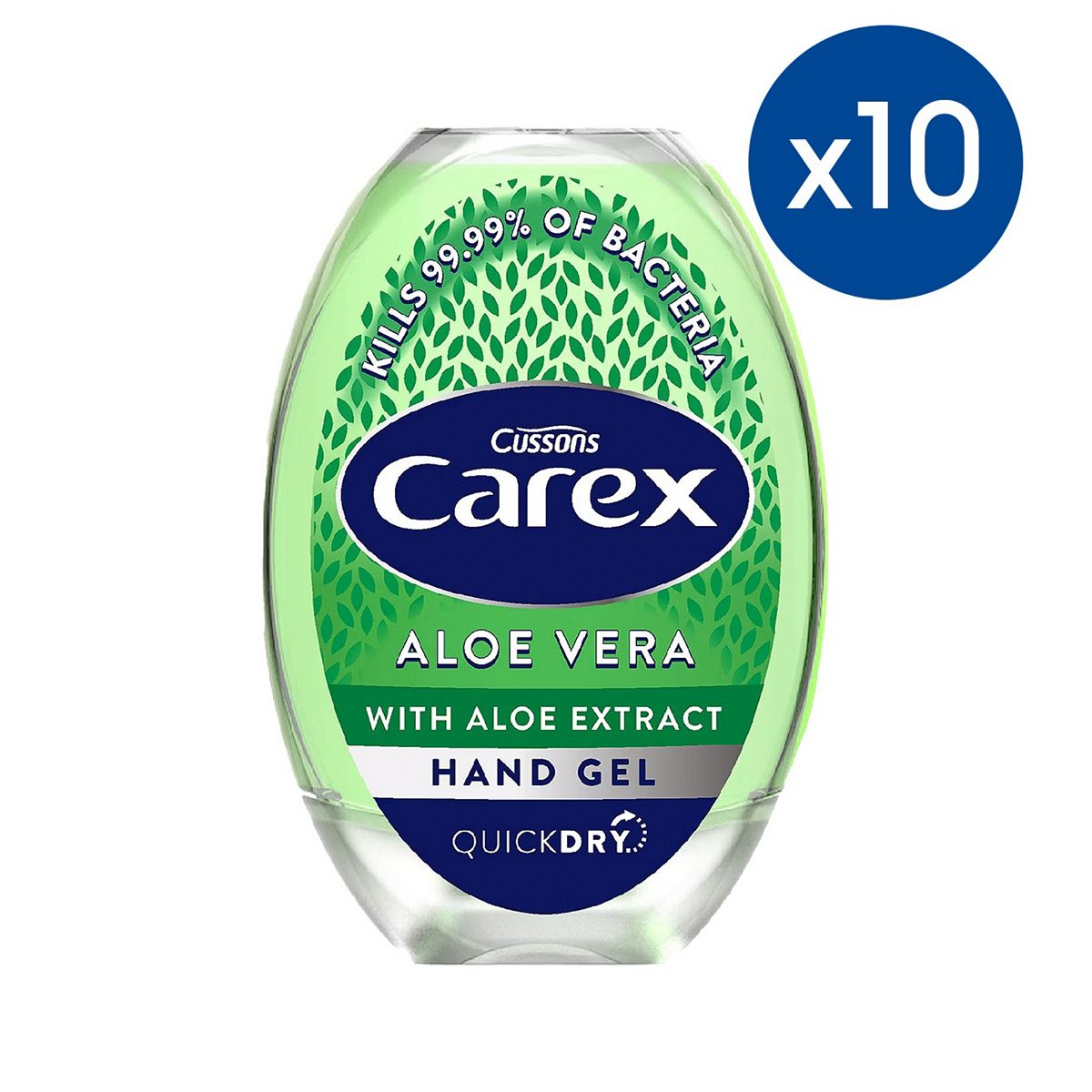 Carex Aloe Vera Hand Gel 50Ml Bundle X10