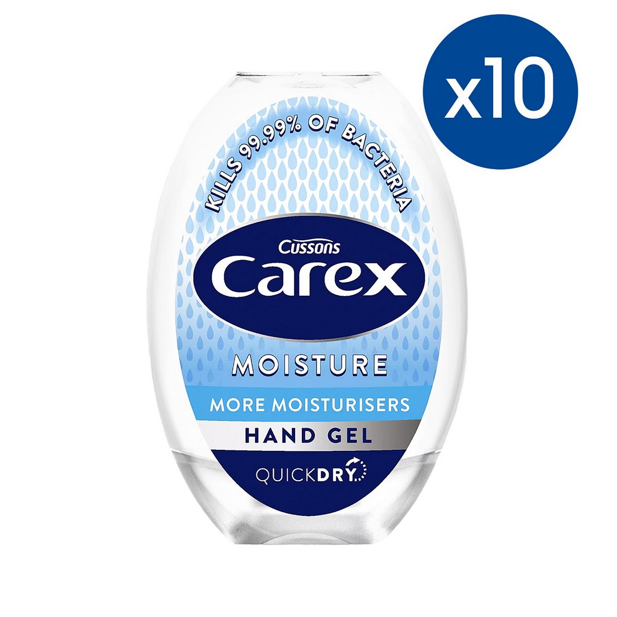 Carex Moisture Hand Gel 50Ml Bundle X10