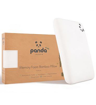 Panda Kids Bamboo Memory Foam Pillow 4 Years+