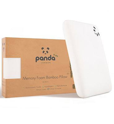 Panda Kids Bamboo Memory Foam Pillow Toddler 2 Years+