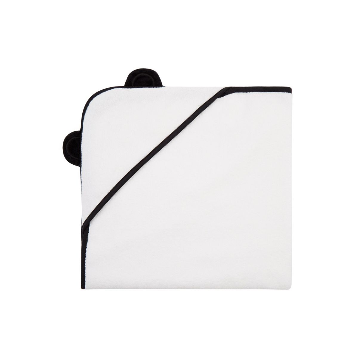 Panda Kids Bamboo Hooded Towel White Newborn