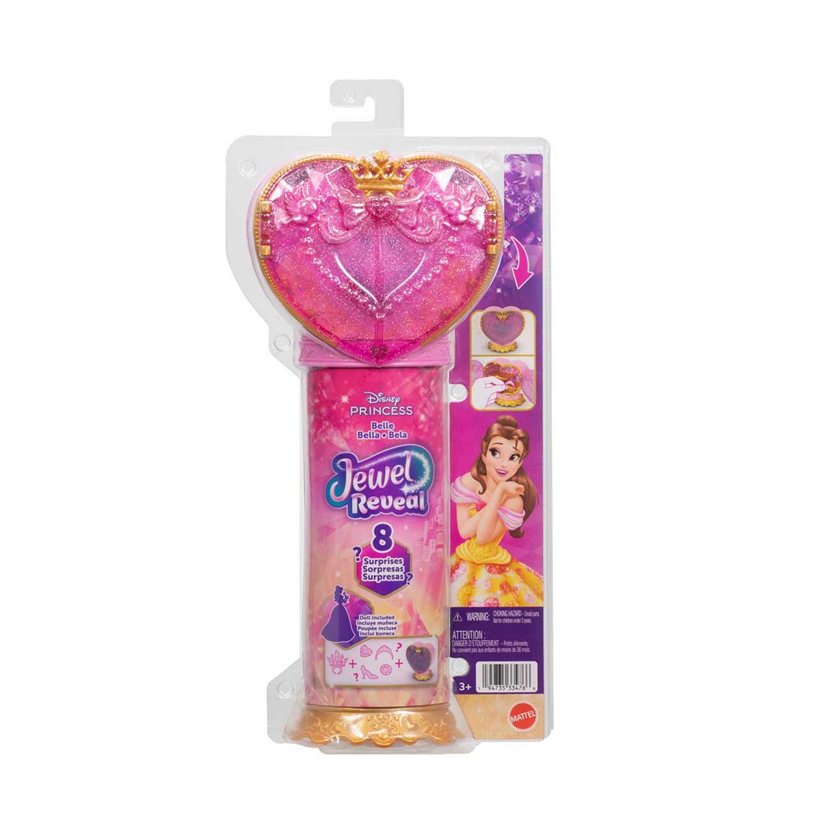 Disney Princess Mattel Jewel Reveal Belle Doll