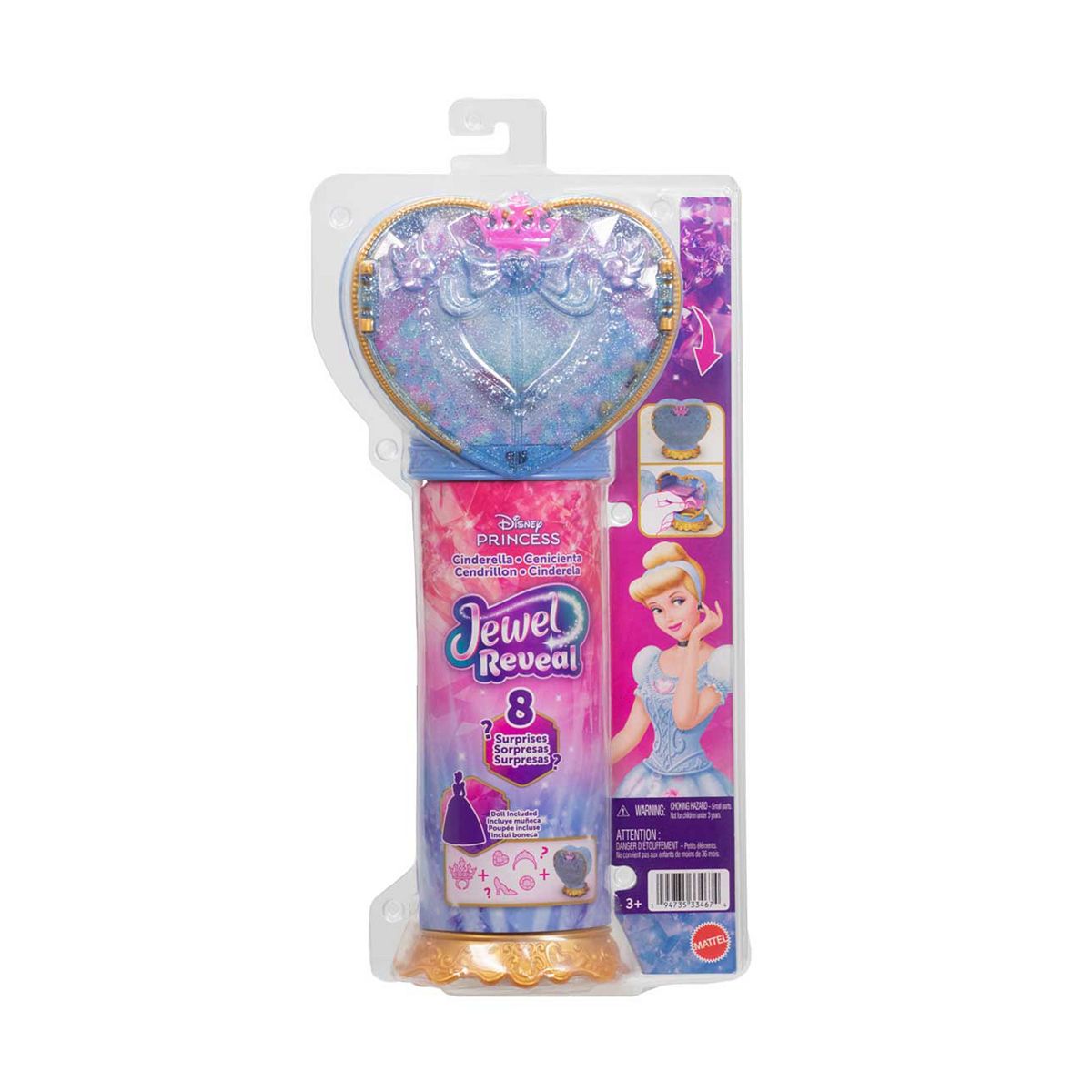 Disney Princess Mattel Jewel Reveal Cinderella Doll