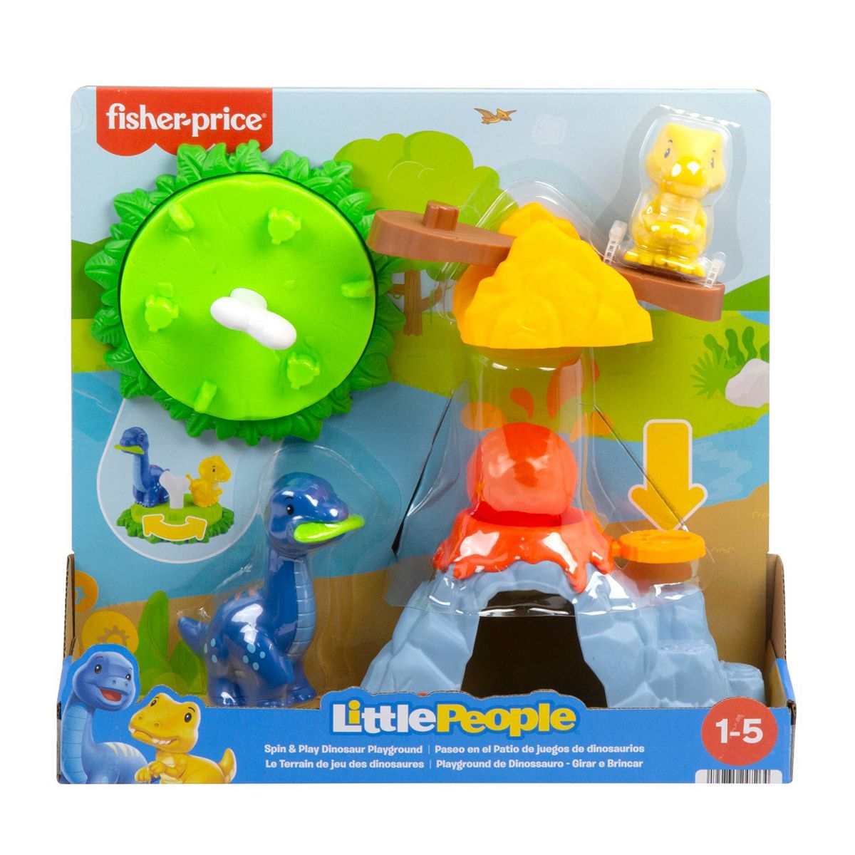 Little People Mattel Spin & Play Dinosaur Playground