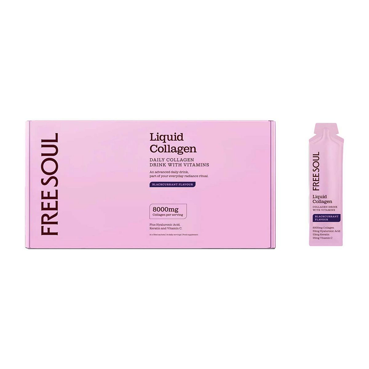 Free Soul Liquid Collagen 14 Sachets 33Ml