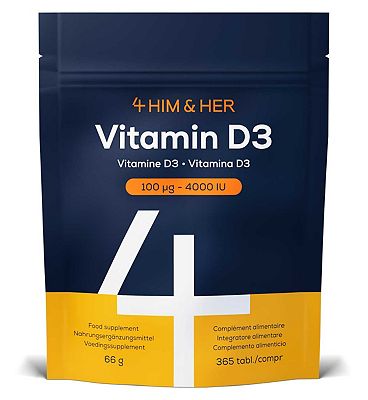 Click to view product details and reviews for 4himher Vitamin D3 Supplement 100mcg 4000iu One Year Supply Vegetarian Tablets 365s.