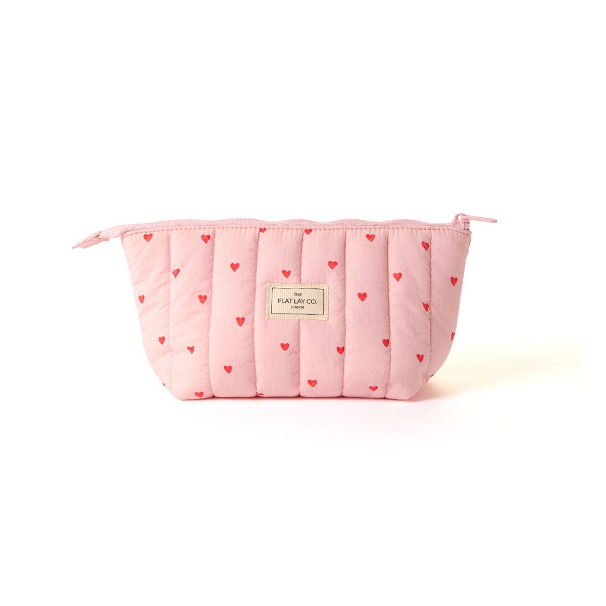 The Flat Lay Co Essential Makeup Pouch Sweet Pink Hearts