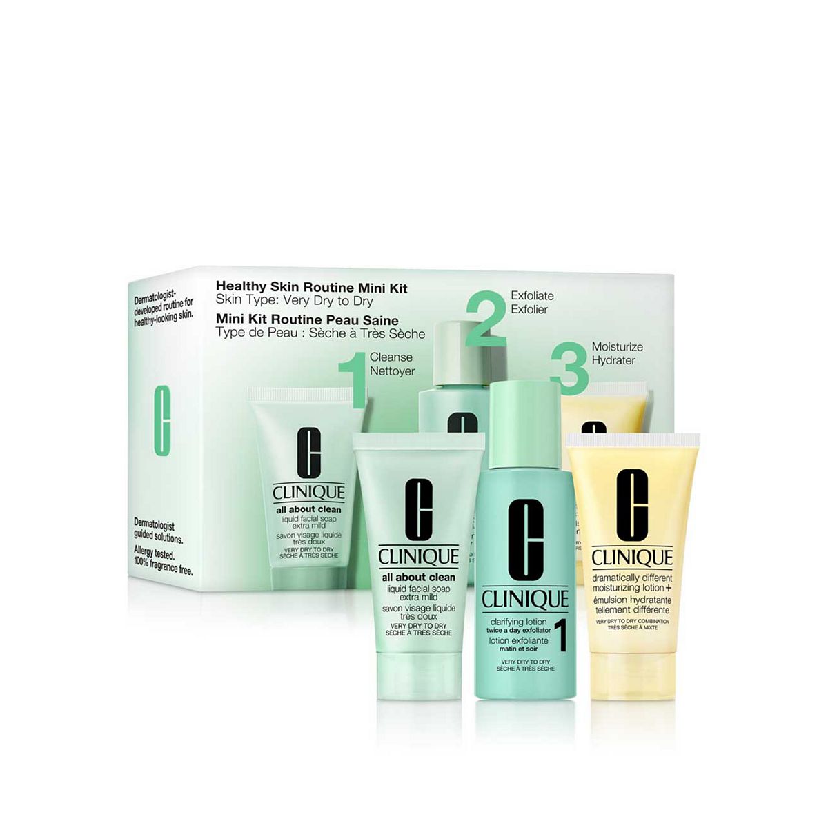Clinique Healthy Skin Routine Mini Kit Type: Very Dry To
