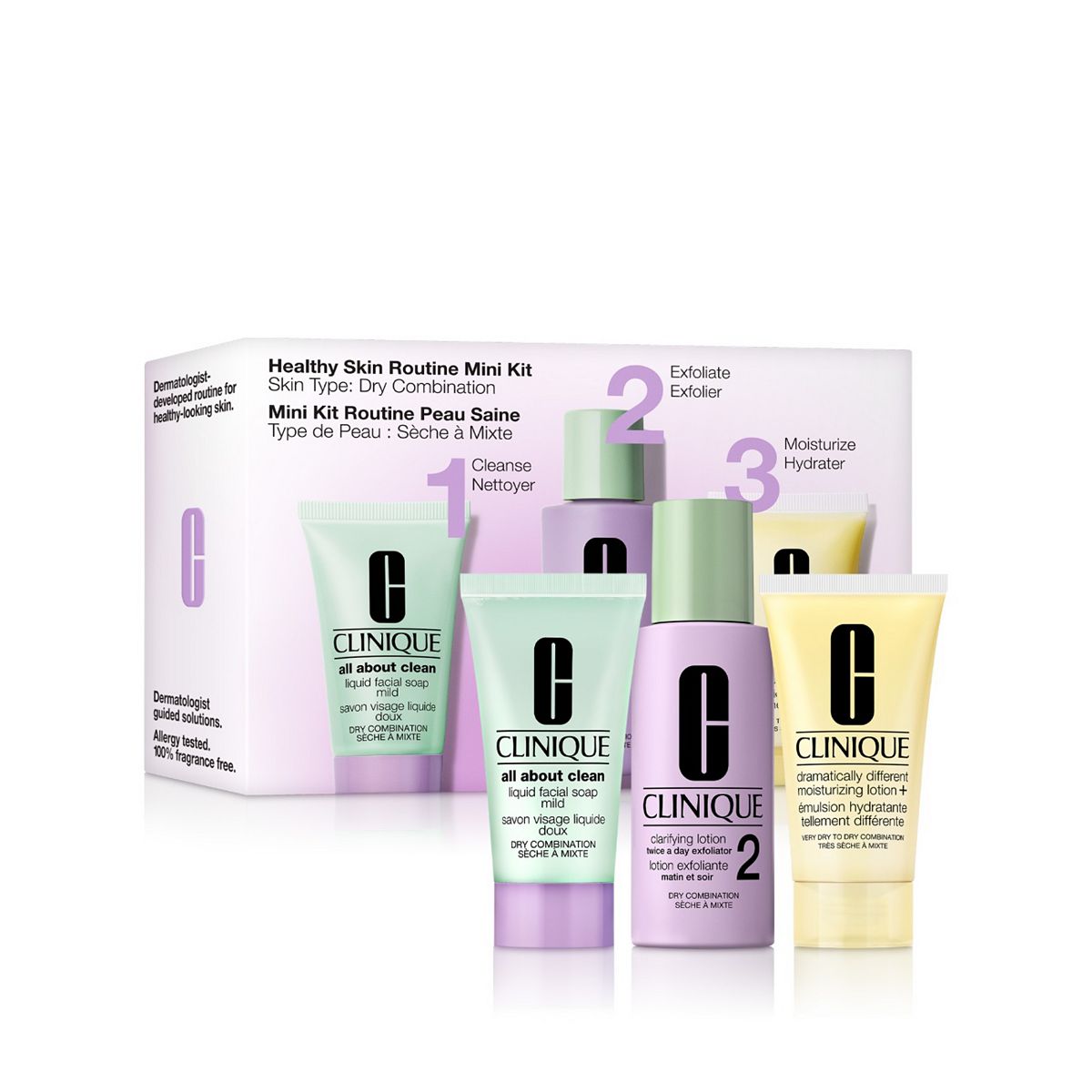 Clinique Healthy Skin Routine Mini Kit Type: Dry Combination