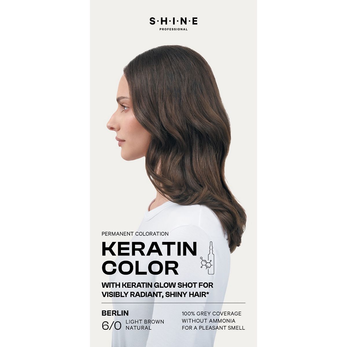 Shine Professional Permanent Hair Dye Light Brown Natural Berlin