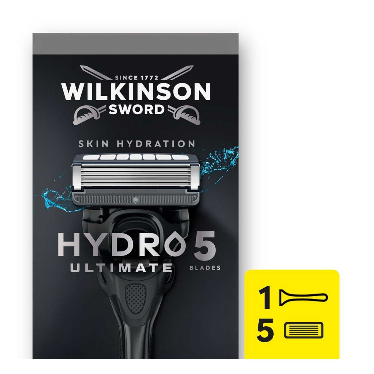 Wilkinson Sword Hydro 5 Ultimate Men's 1 Razor + Blade Refills Pack