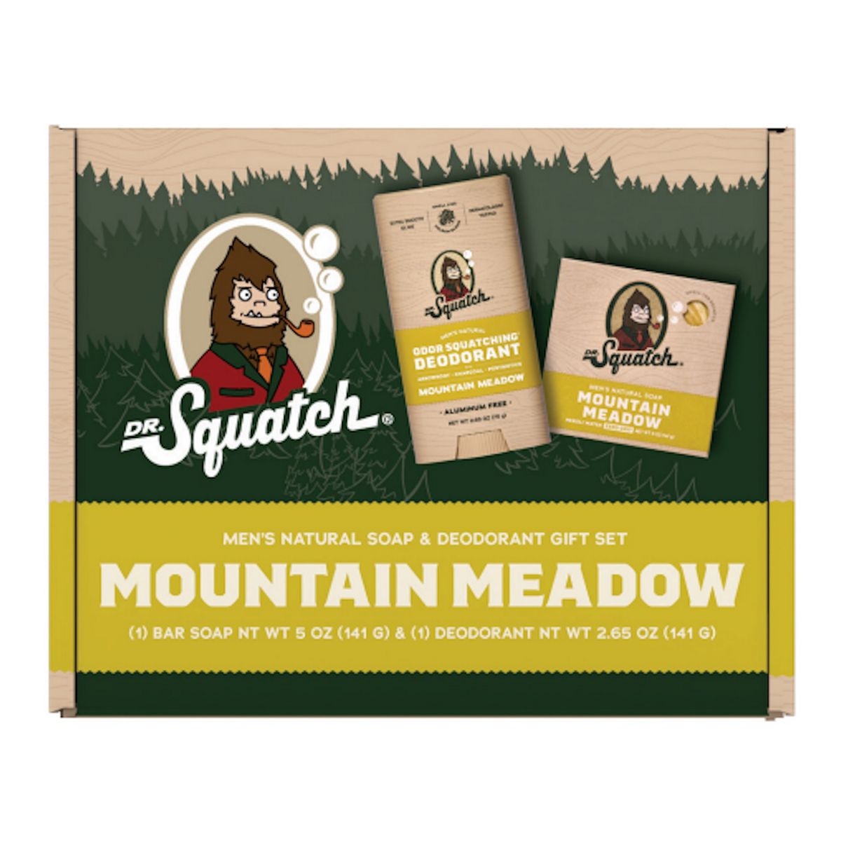 Dr Squatch Mountain Meadow Soap And Deodorant Gift Pack