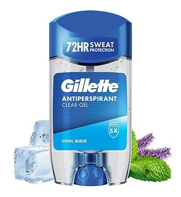 Gillette Cool Wave Antiperspirant Clear Gel For Men 70Ml