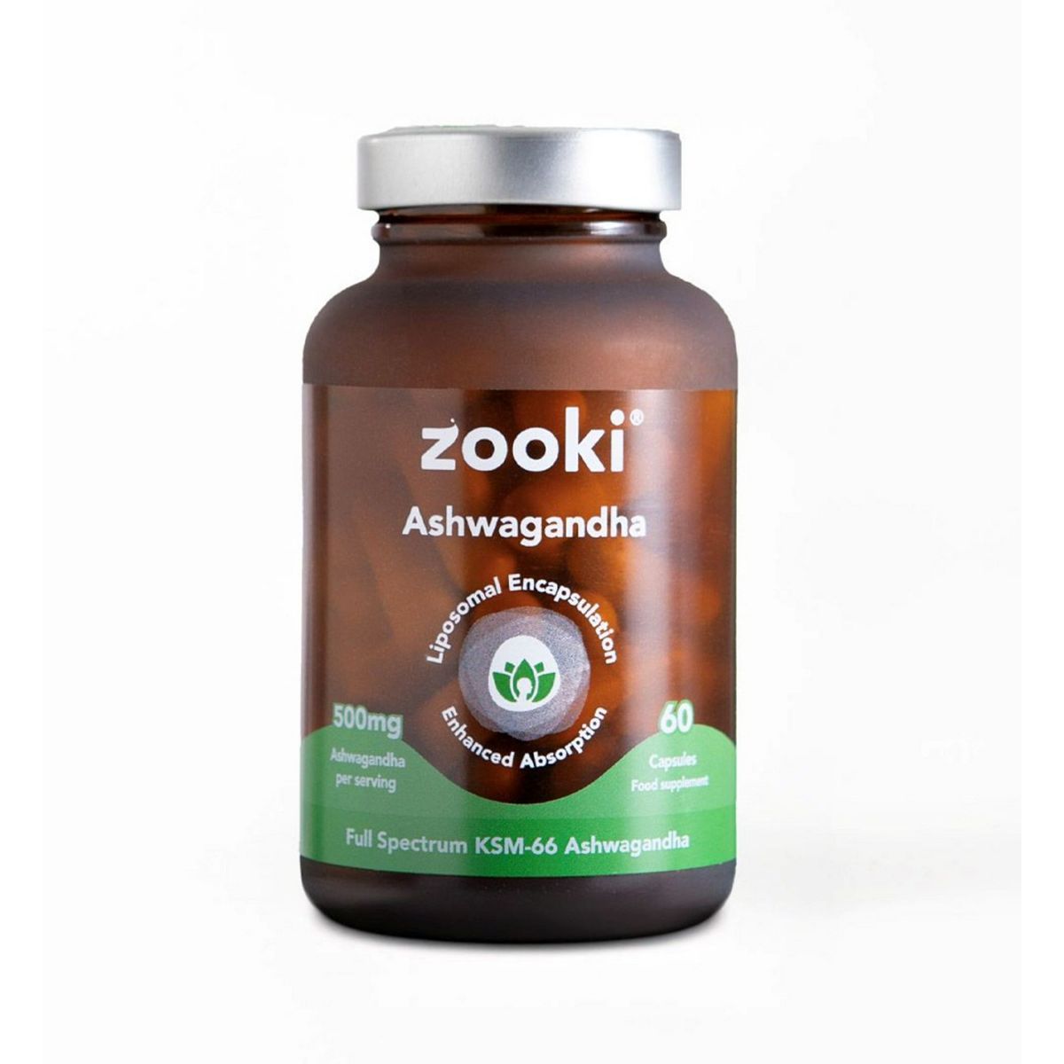 Zooki Liposomal Ashwagandha Ksm-66 500Mg Capsules - 30 Day Supply