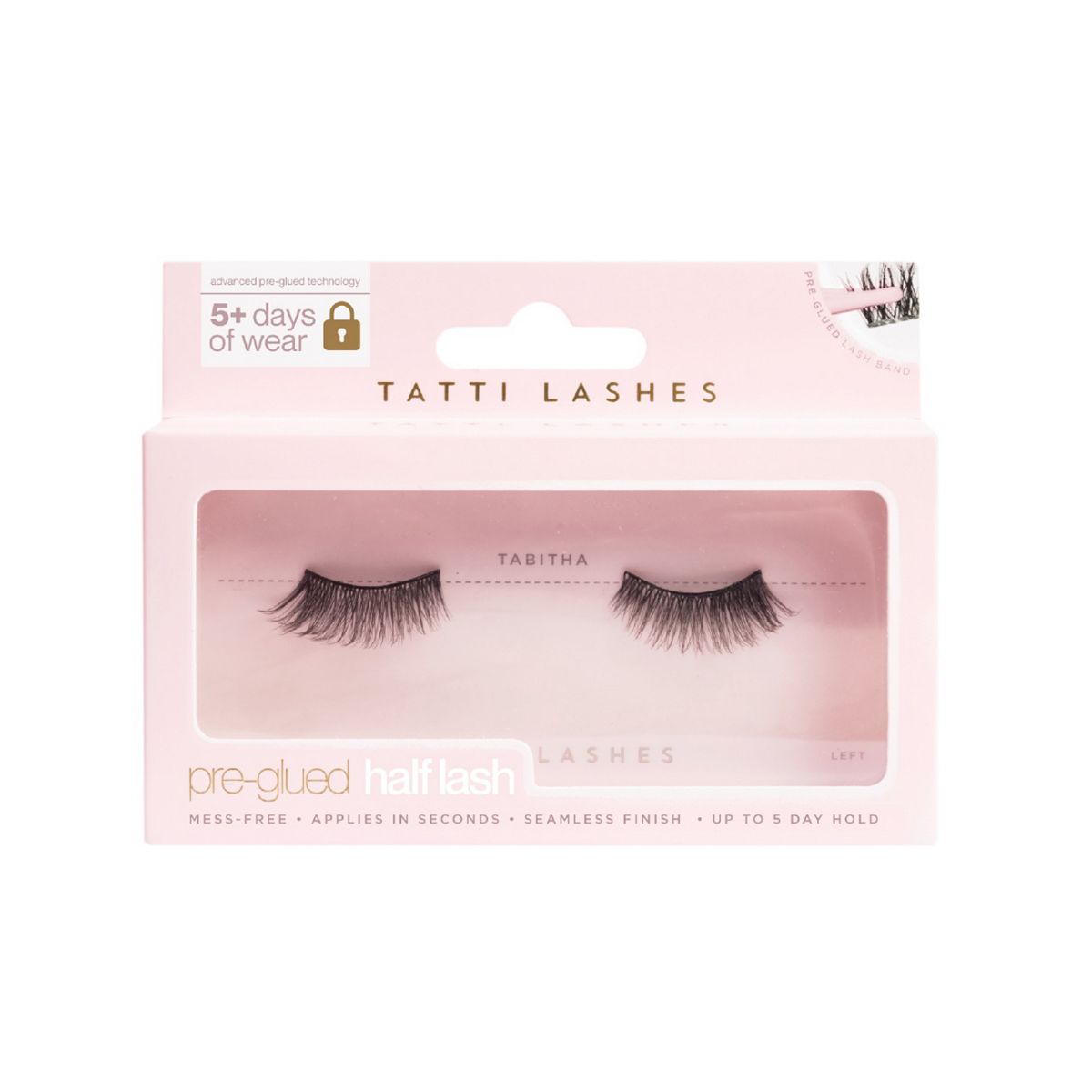 Tatti Lashes Tabitha Pre-Glued Half Strip Eyelash Pair