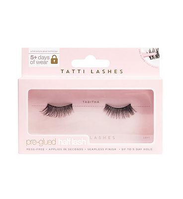 Click to view product details and reviews for Tatti Lashes Tabitha Pre Glued Half Strip Eyelash Pair.