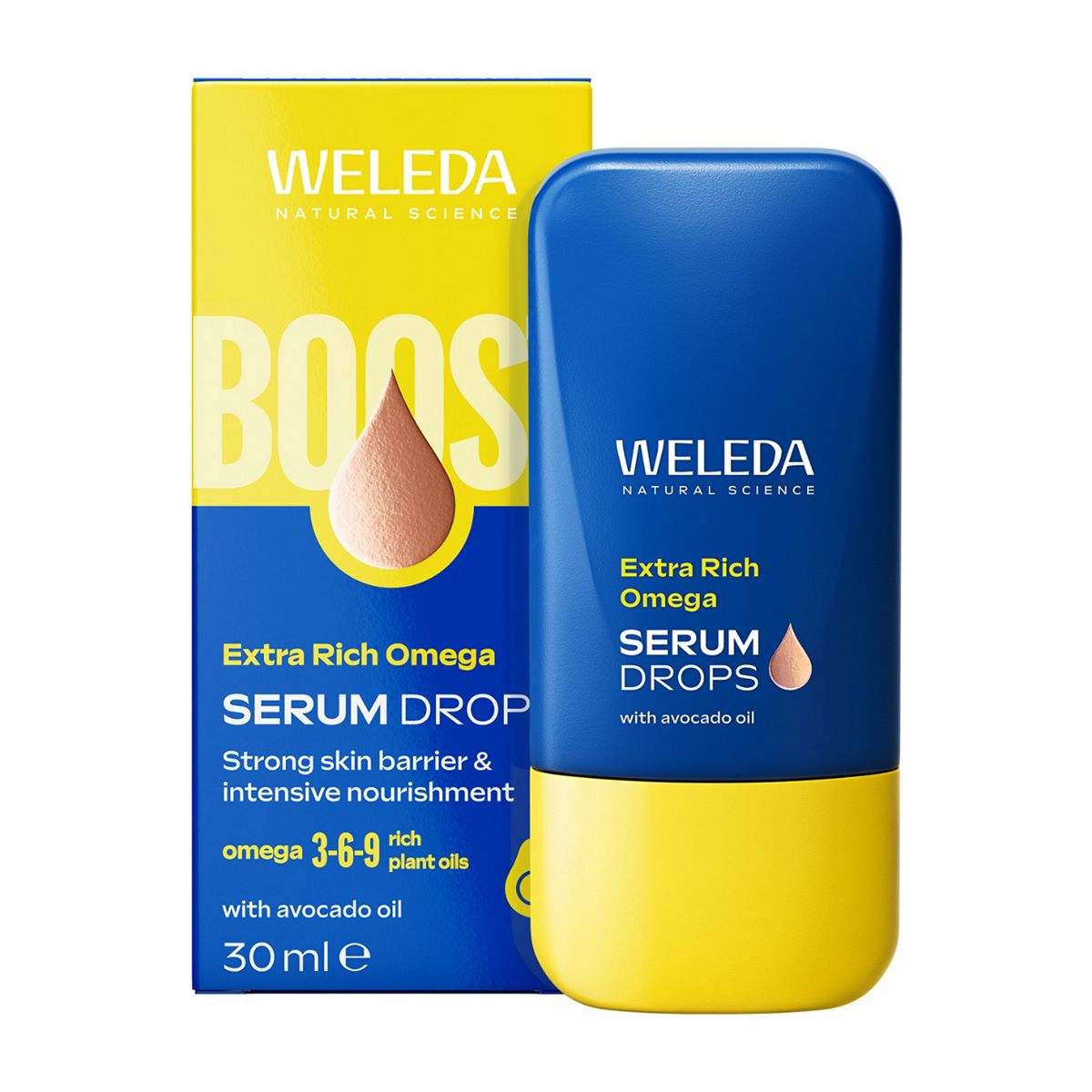 Weleda Extra Rich Omega Face Serum Drops With Avocado Oil 100 Percent Certified Natural Vegan 30ml