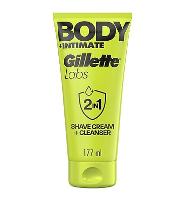Gillette Labs Body + Intimate 2-in-1 Body Shave Cream and Cleanser 177ml