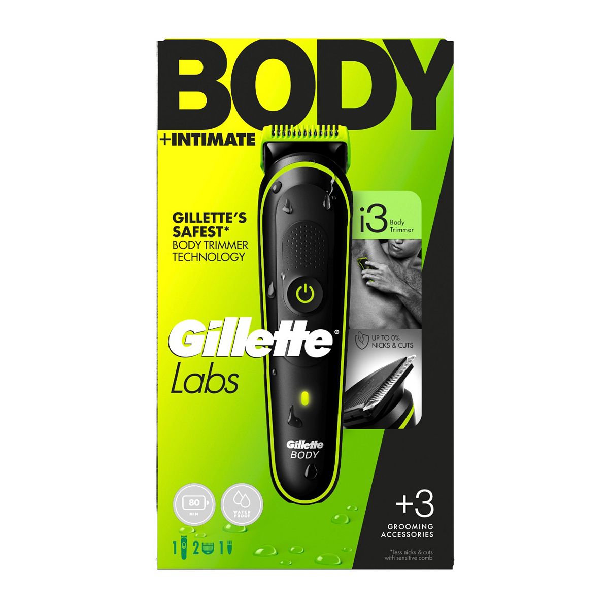Gillette Labs I3 Body + Intimate Hair Trimmer